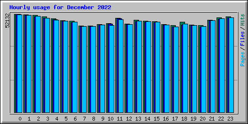 Hourly usage for December 2022