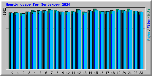 Hourly usage for September 2024