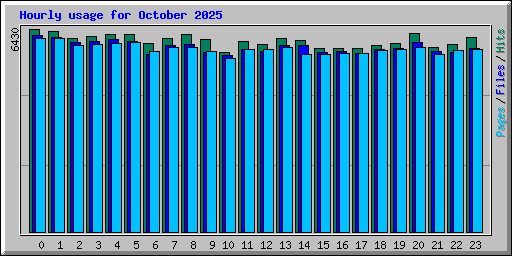 Hourly usage for October 2025