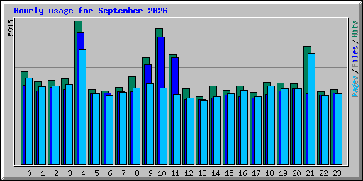 Hourly usage for September 2026