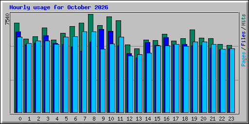 Hourly usage for October 2026